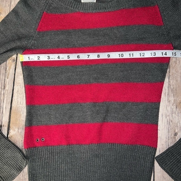 Converse One Star sweater, gray and pink, size XS - Picture 5 of 9